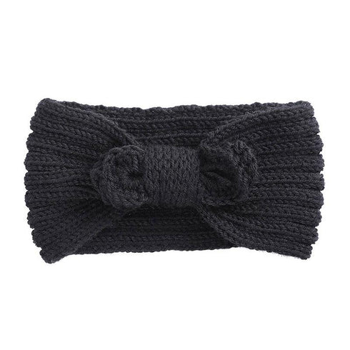 Bandeau cheveux en laine à noeud Erita